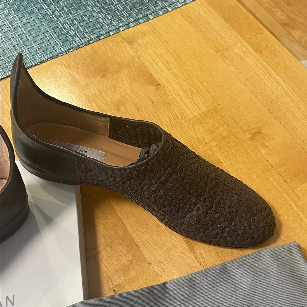 Dusan Women's Dark Brown Woven Flats - Picture 4 of 4